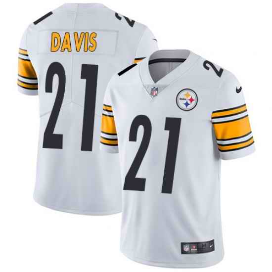 Nike Steelers #21 Sean Davis White Mens Stitched NFL Vapor Untouchable Limited Jersey